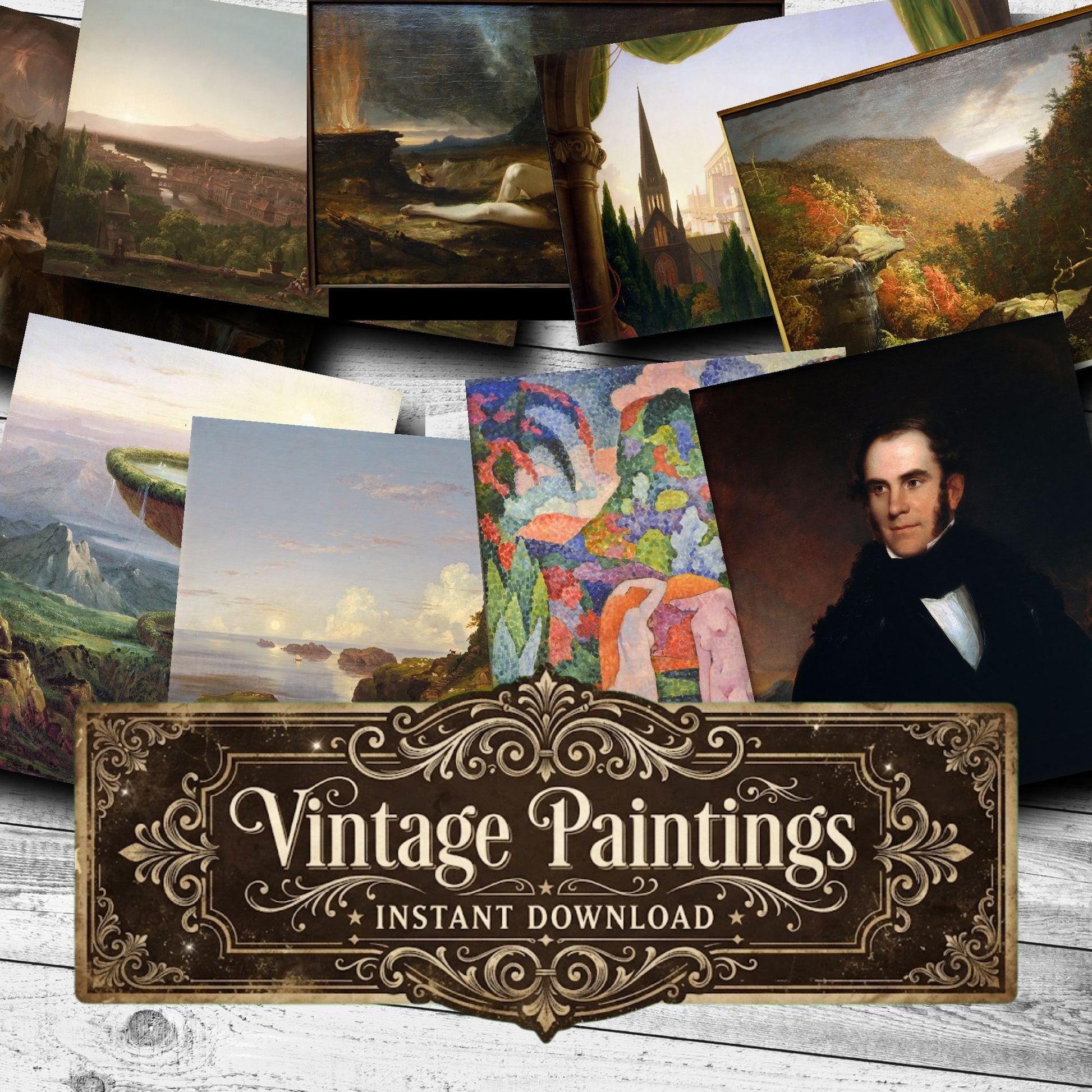 Thomas Cole Vintage Paintings