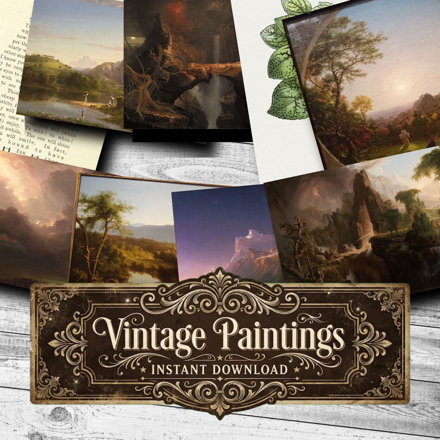 Thomas Cole Vintage Paintings