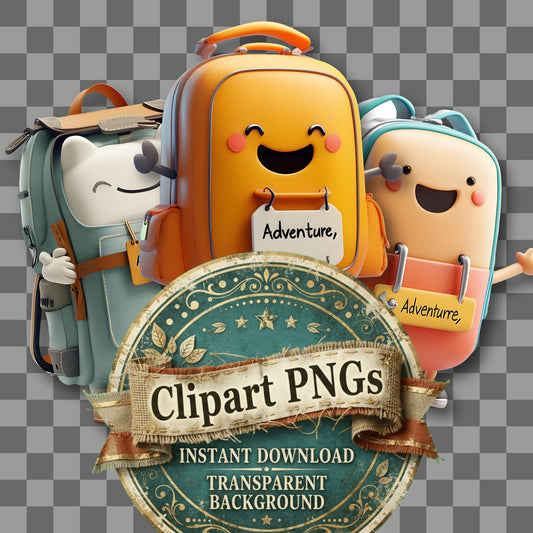 Tiny Backpack Arms Clipart Pngs