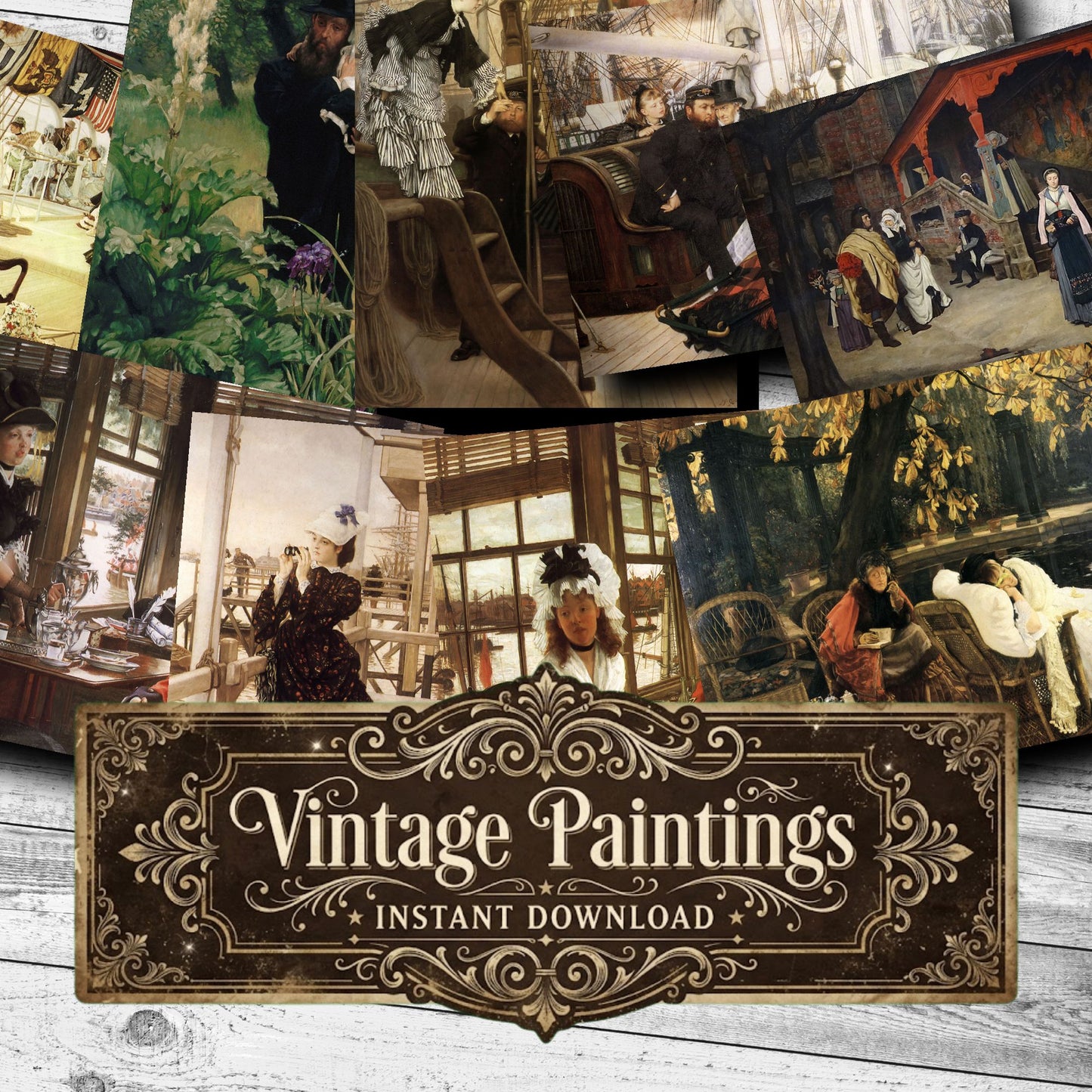 Tissot Vintage Paintings