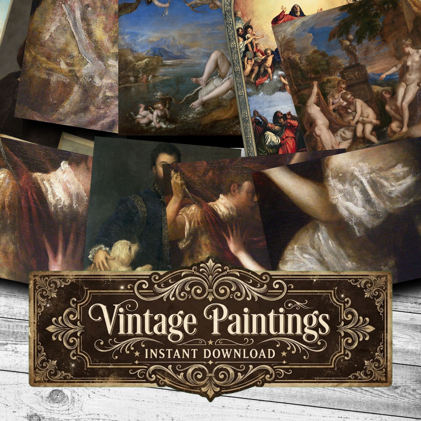 Tizian Vintage Paintings