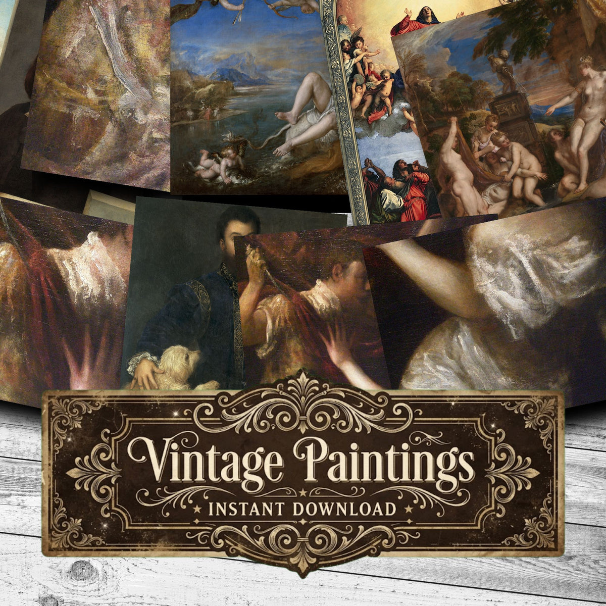 Tizian Vintage Paintings