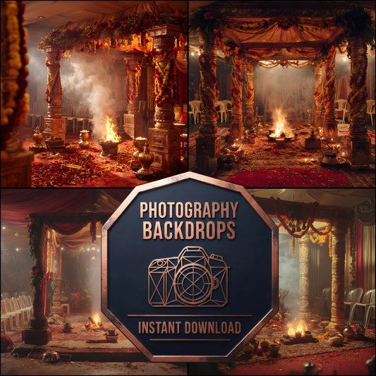 Traditional Indian Wedding Mandap Backdrop Images