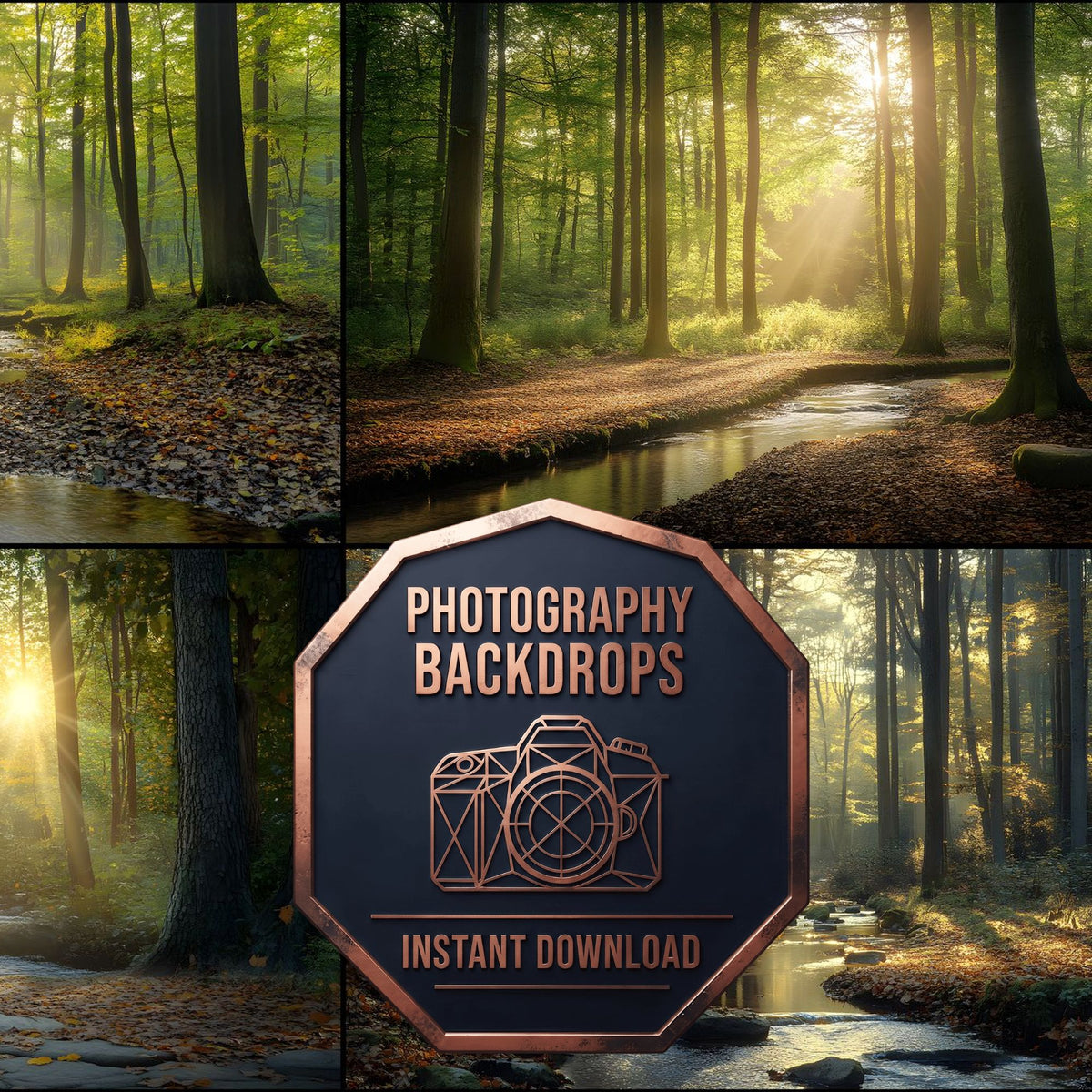 Tranquil Forest Glade Backdrop Images