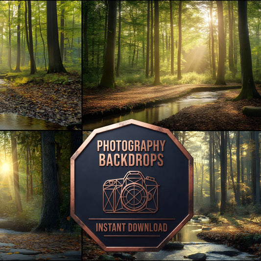 Tranquil Forest Glade Backdrop Images