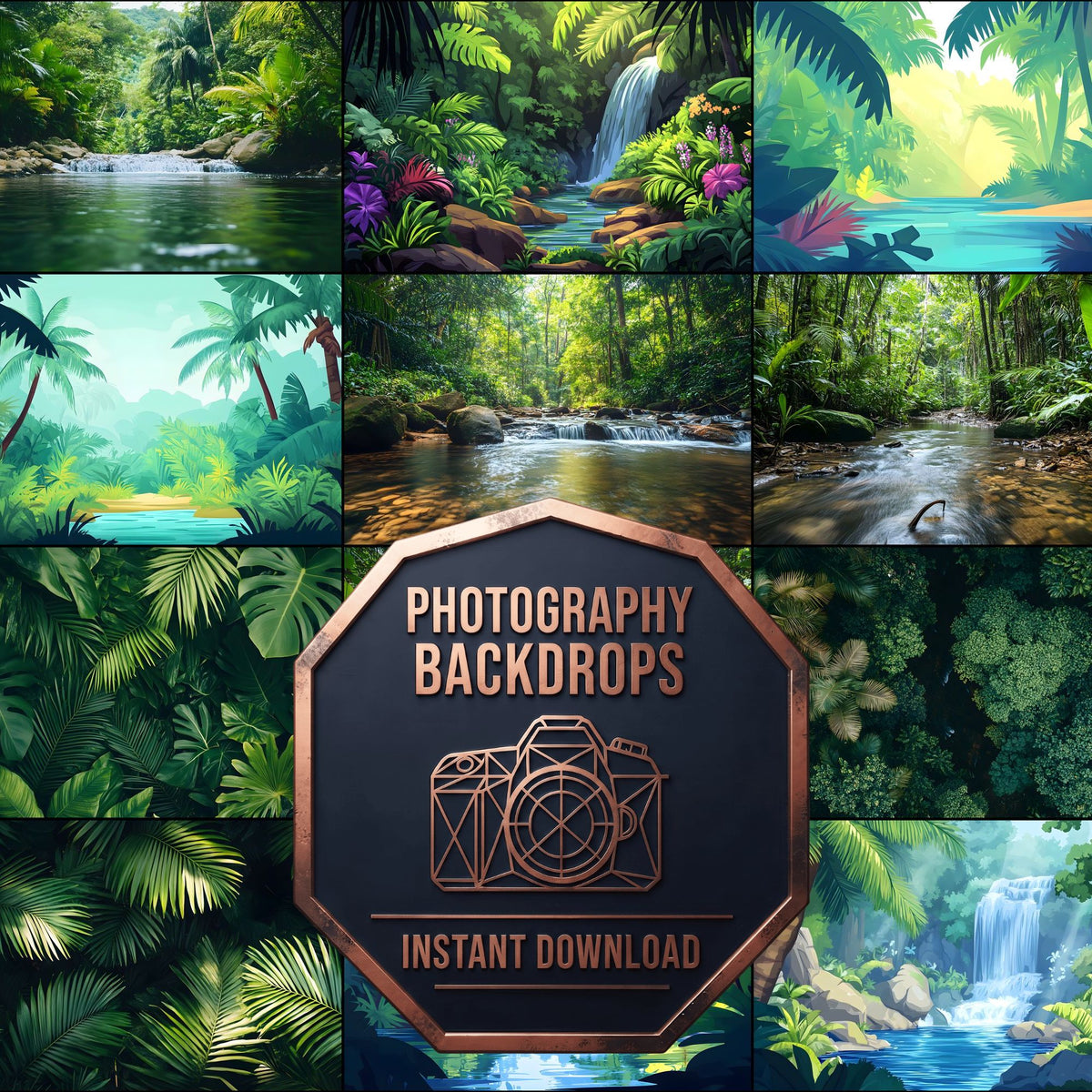 Tropical Forest Backdrop Images