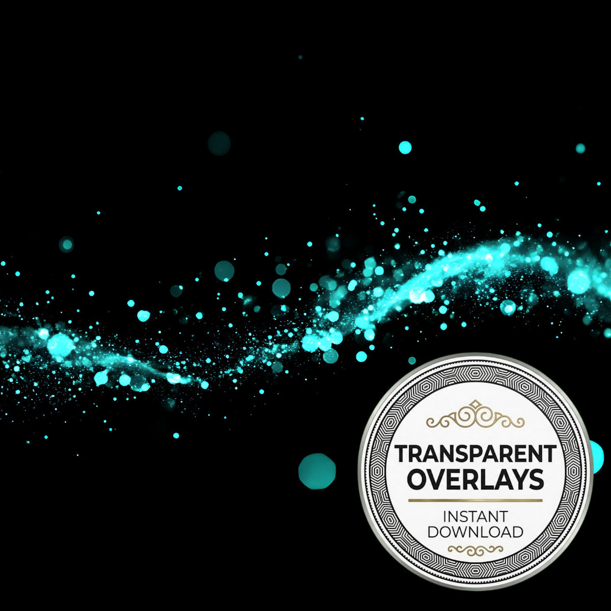 Turquoise Light Transparent Overlay Pngs