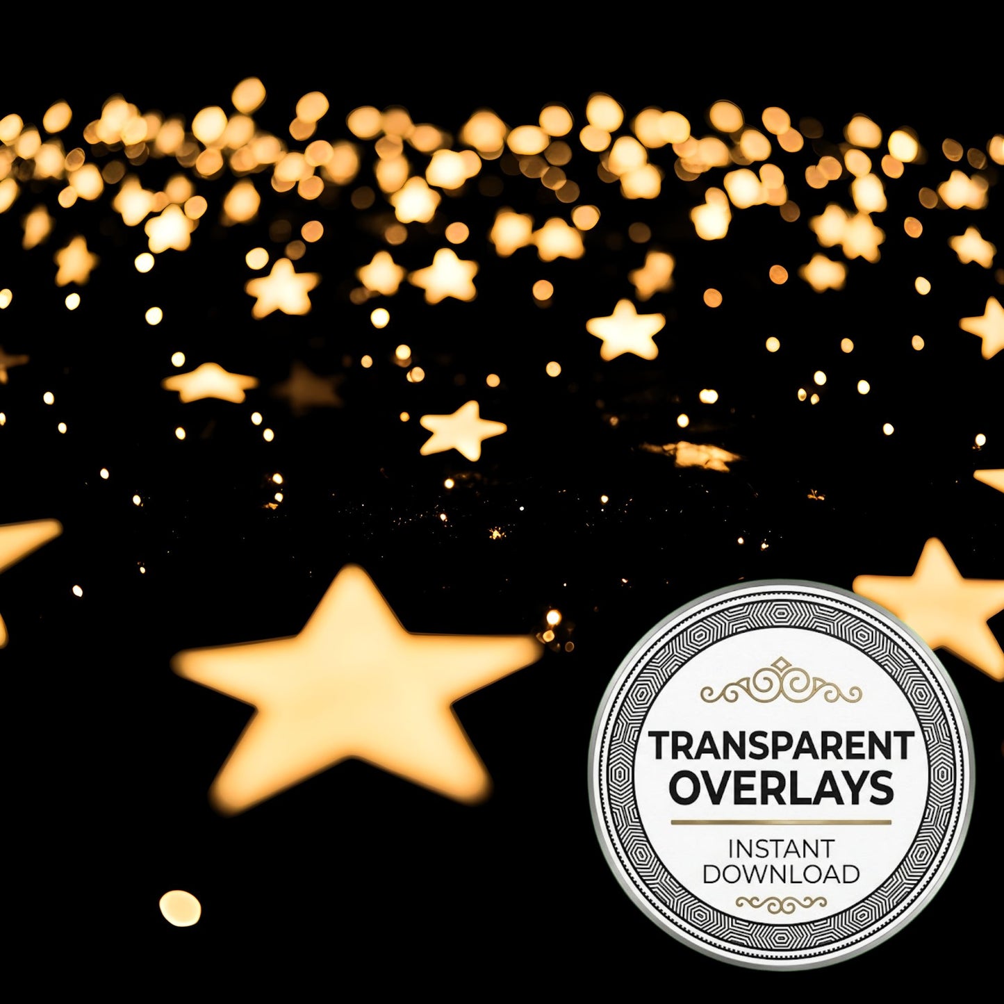 Twinkling Stars Transparent Overlay Pngs