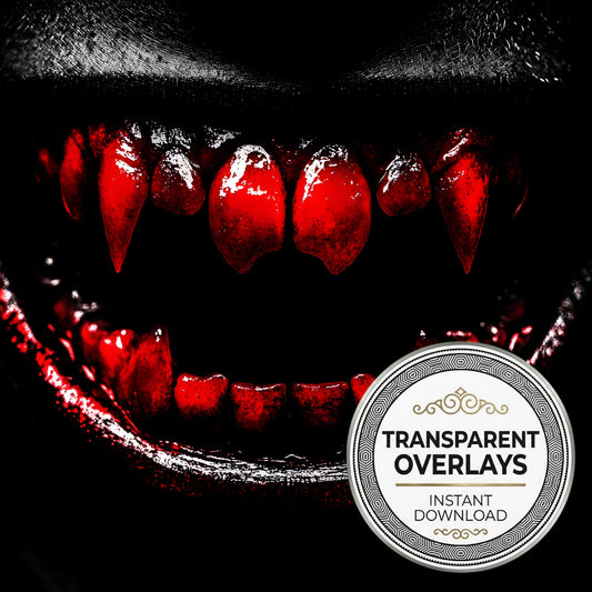 Vampire Teeth Lots Transparent Overlay Pngs