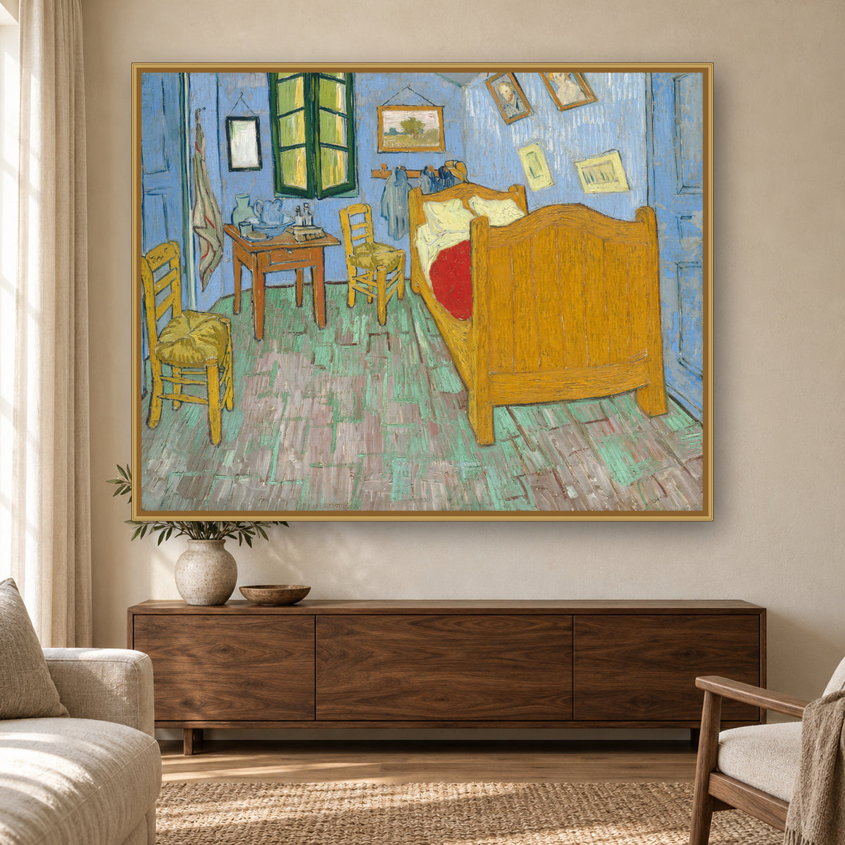Bedroom in Arles by Vincent van Gogh — room mockup