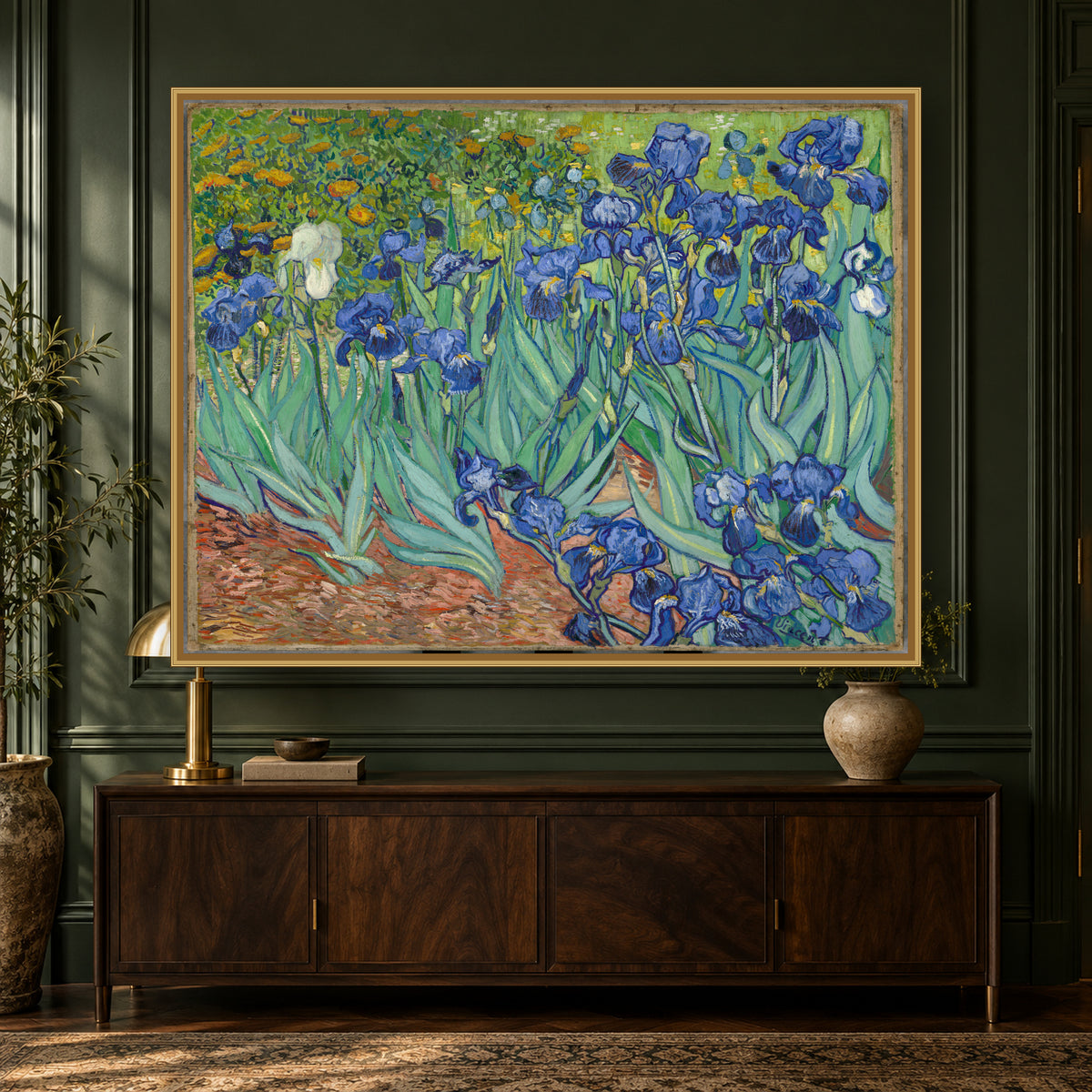 Irises by Vincent van Gogh — gallery mockup