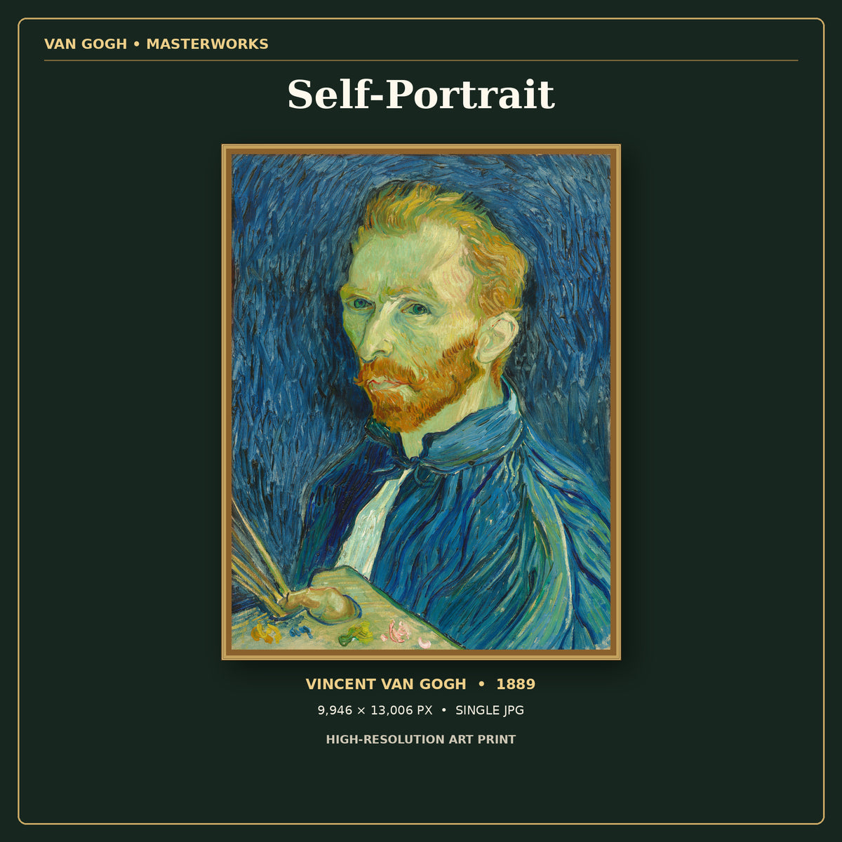 Self-Portrait by Vincent van Gogh — cover mockup