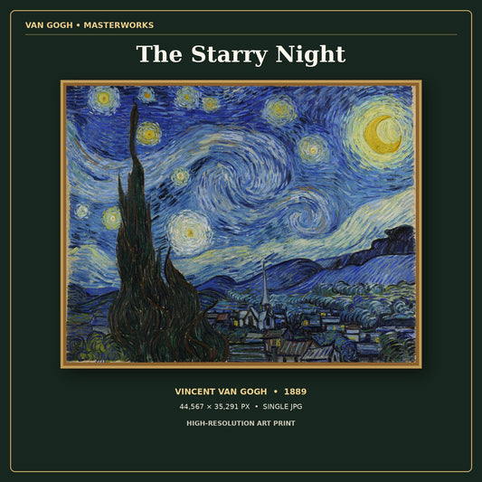 The Starry Night by Vincent van Gogh — cover, 44,567 × 35,291 px