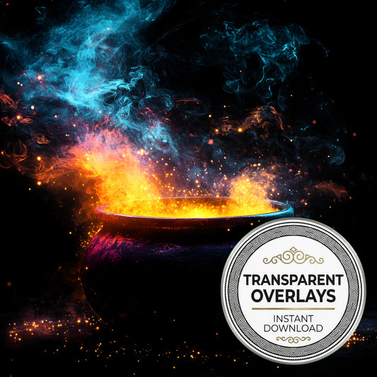 Vibrant Witchs Cauldron Transparent Overlay Pngs