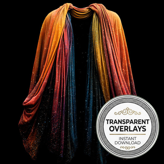 Vibrant Witchs Robe Transparent Overlay Pngs