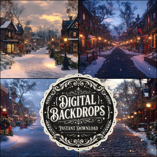 Victorian Christmas Backdrop Images