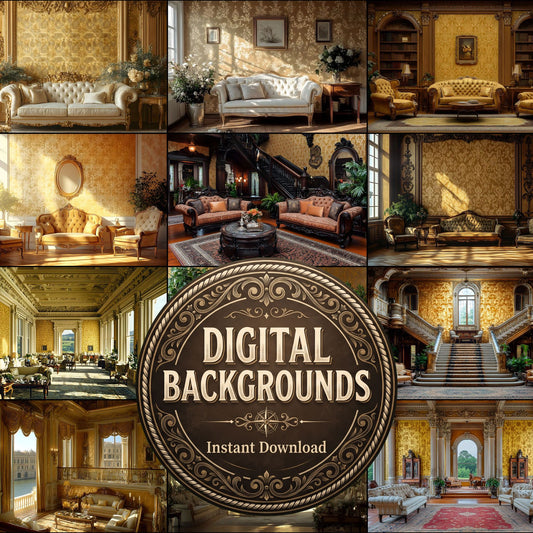 Victorian Golden Backdrop Images