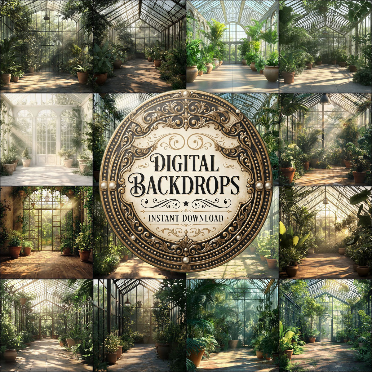 Victorian Greenhouse Backdrop Images