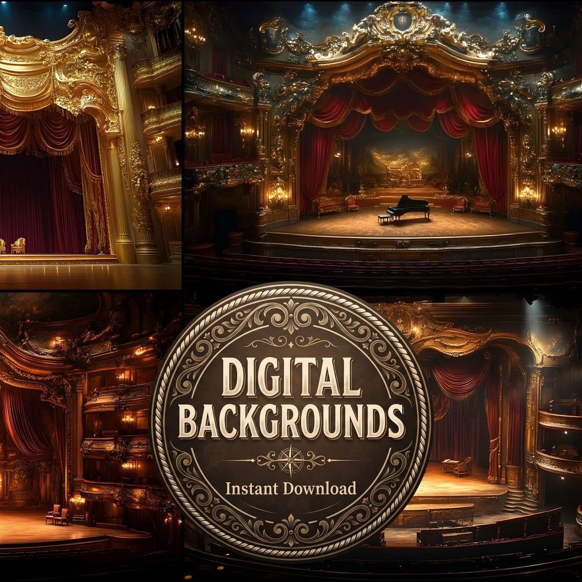 Victorian Opera Stage Backdrop Images