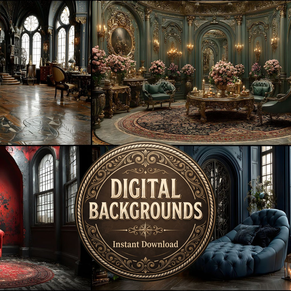 Victorian Room Backdrop Images