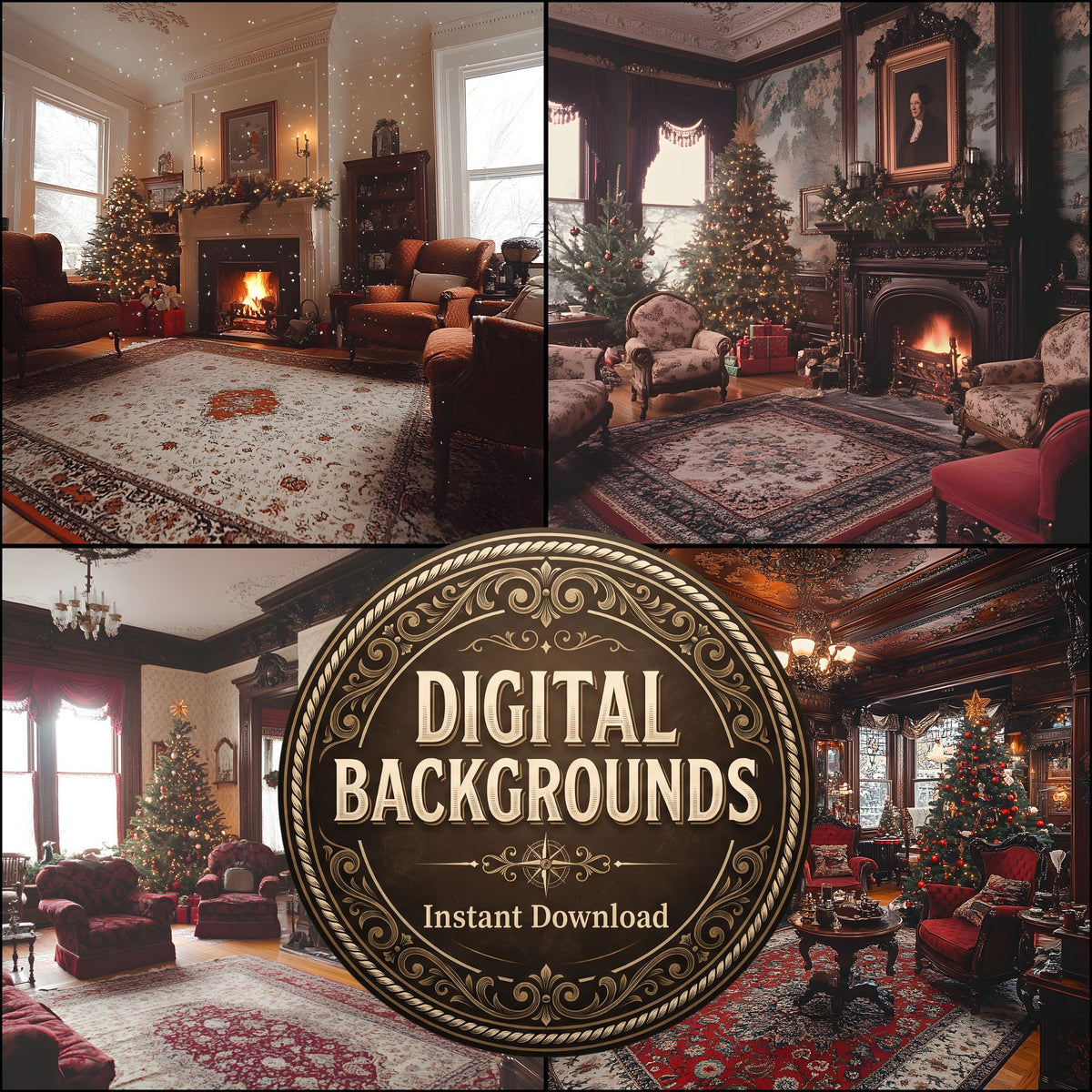 Victorian Winter Backdrop Images