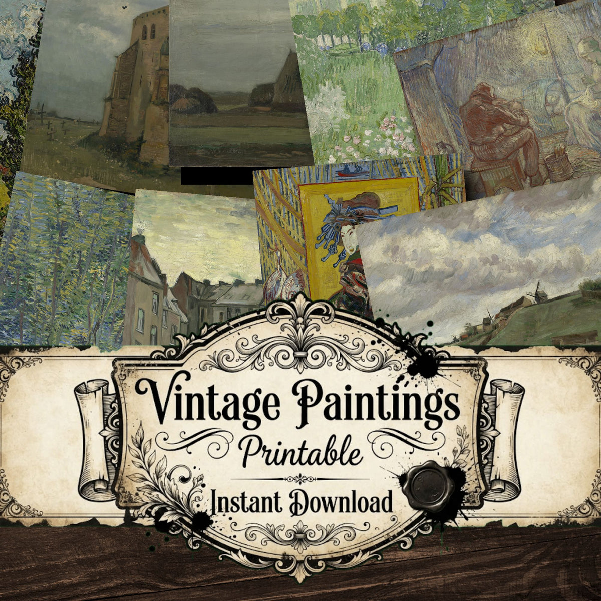 Vincent Willem Van Gogh Vintage Paintings