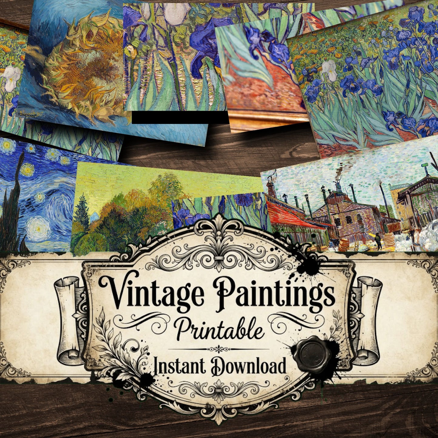 Vincent Willem Van Gogh Vintage Paintings