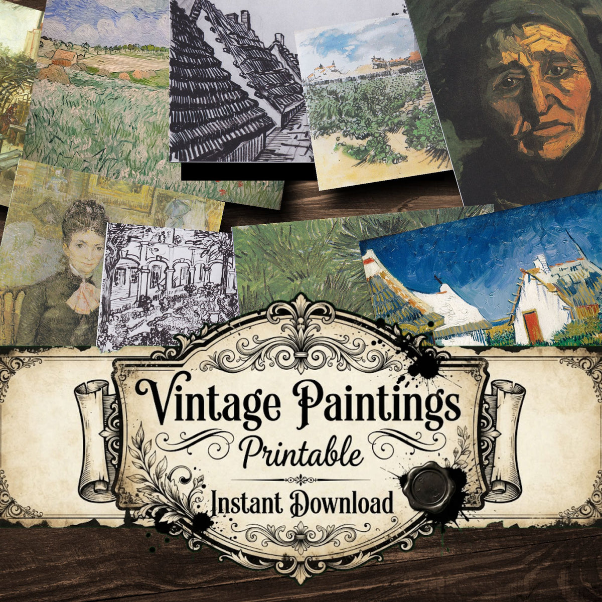 Vincent Willem Van Gogh Vintage Paintings