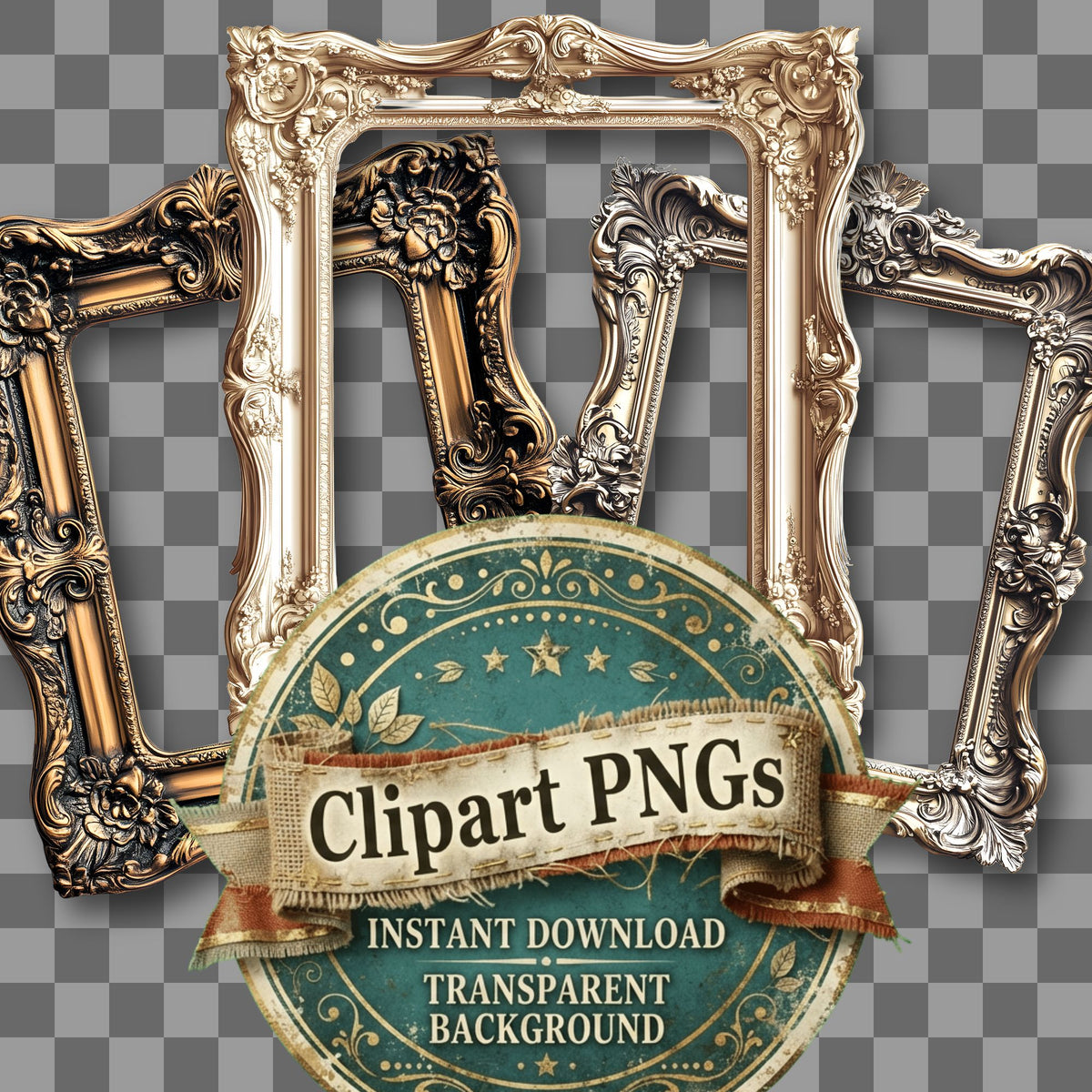 Vintage Frame Vintage Style Clipart Pngs