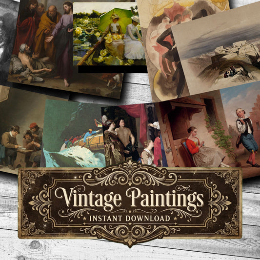 Wall Art Vintage Paintings