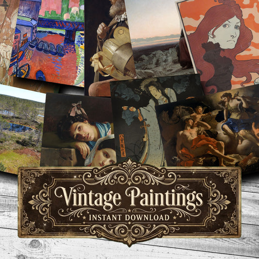 Wall Art Vintage Paintings