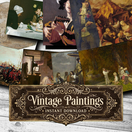 Wall Art Vintage Paintings