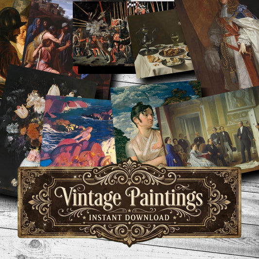 Wall Art Vintage Paintings