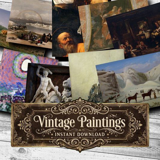 Wall Art Vintage Paintings