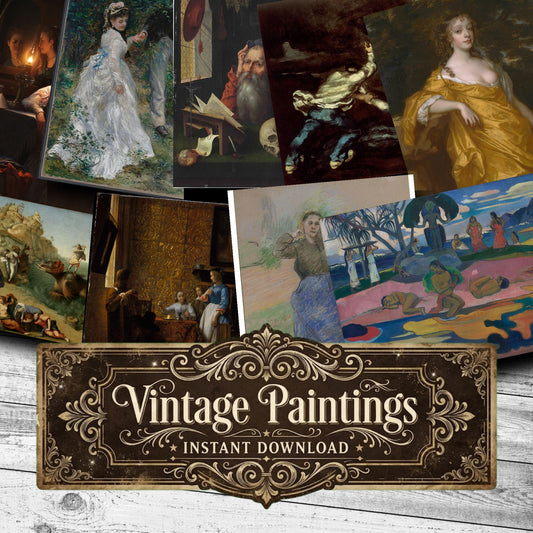 Wall Art Vintage Paintings