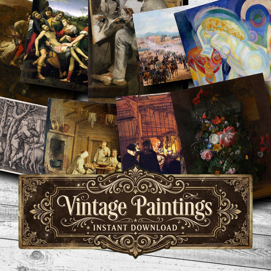 Wall Art Vintage Paintings