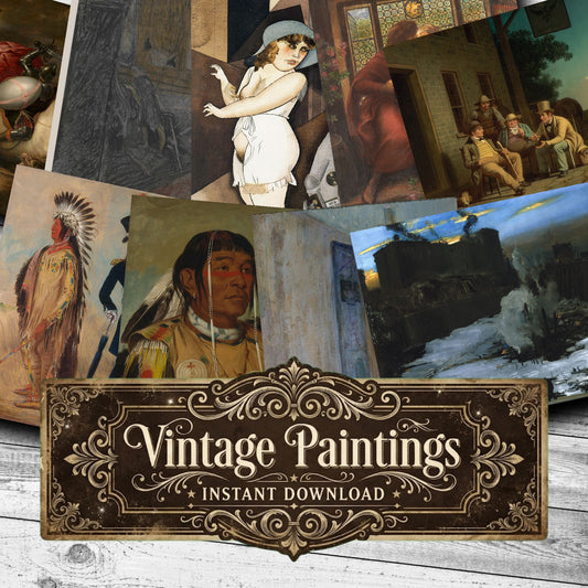 Wall Art Vintage Paintings