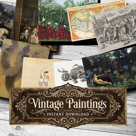 Wall Art Vintage Paintings