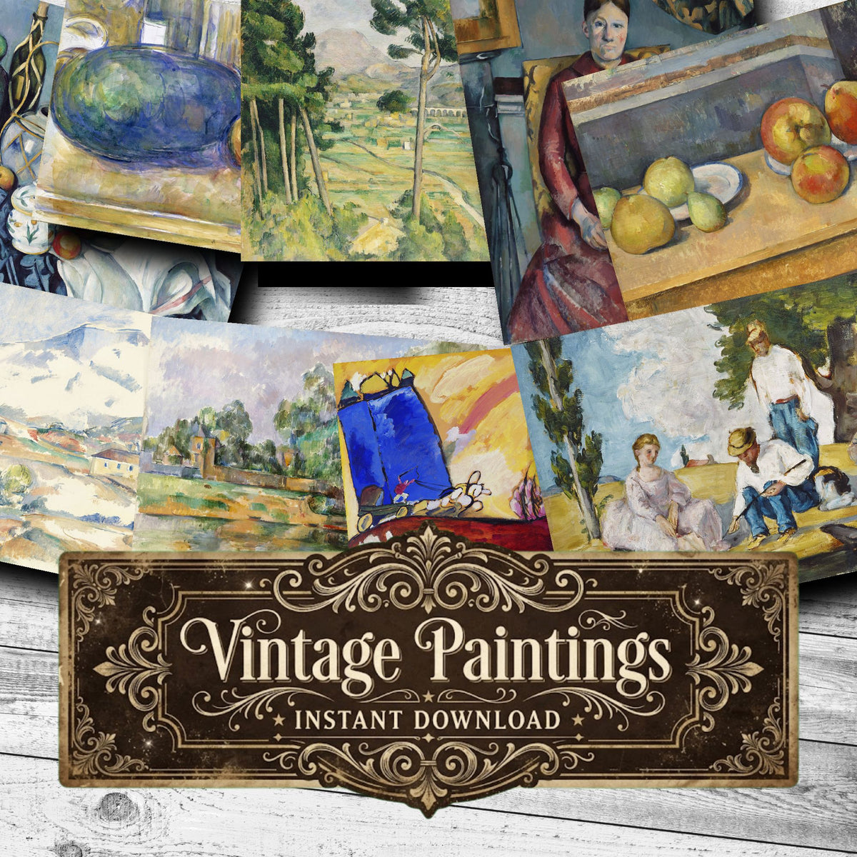 Wall Art Vintage Paintings