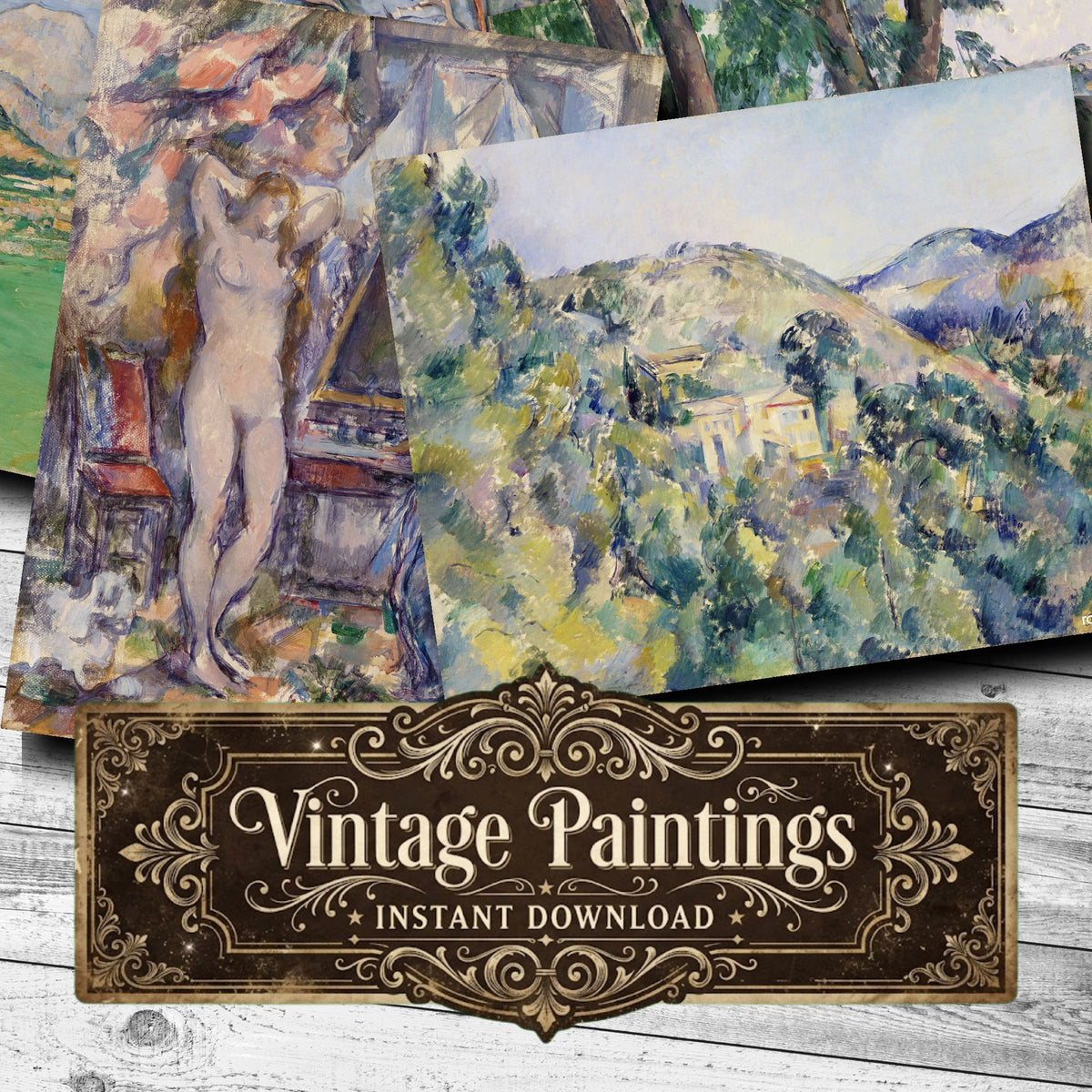 Wall Art Vintage Paintings