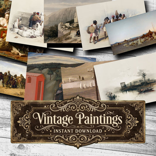 Wall Art Vintage Paintings