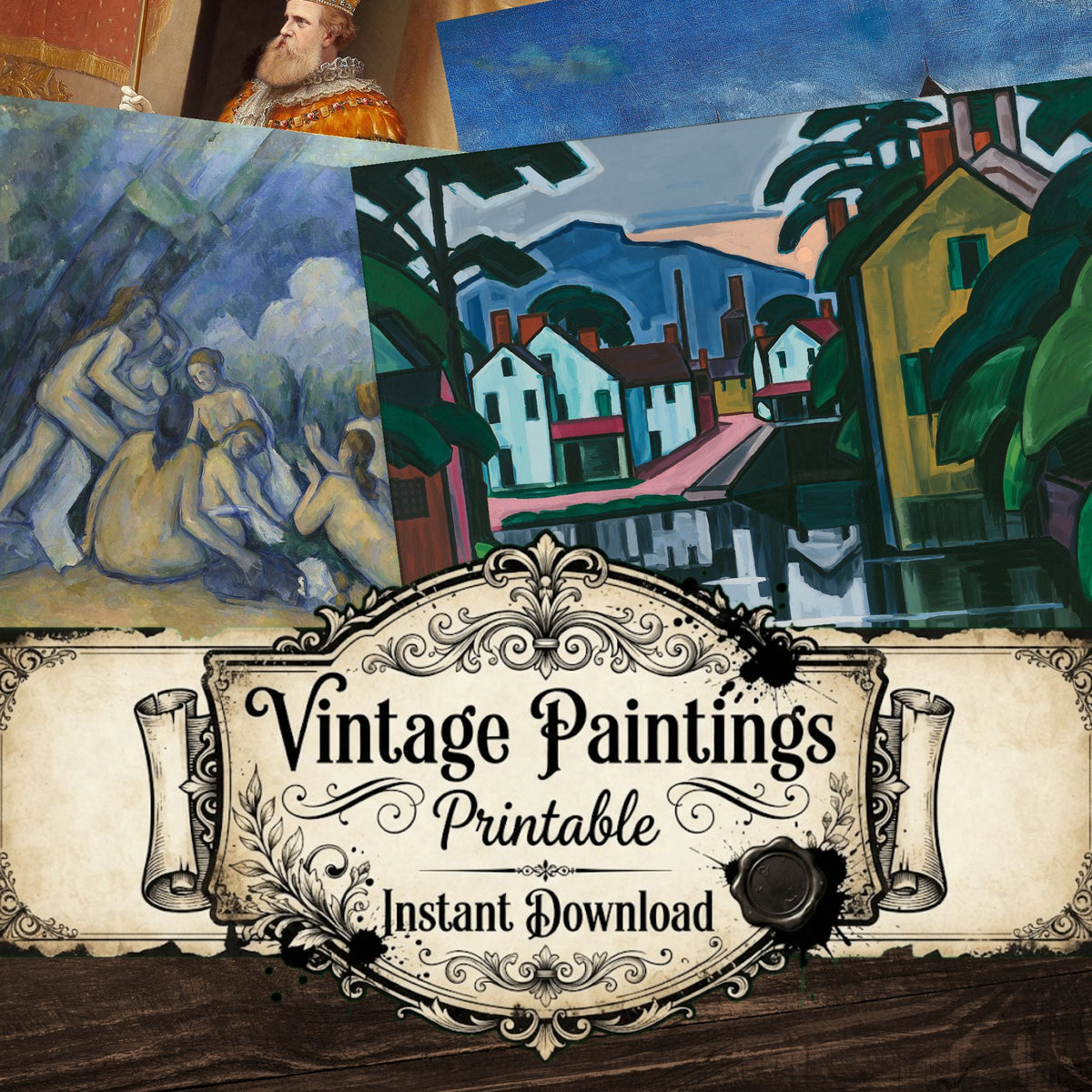 Wall Art Vintage Paintings