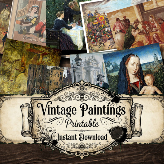 Wall Art Vintage Paintings