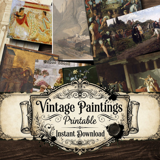 Wall Art Vintage Paintings