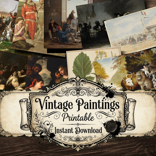 Wall Art Vintage Paintings
