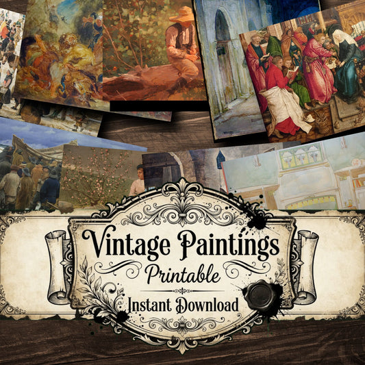 Wall Art Vintage Paintings