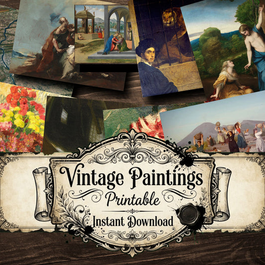 Wall Art Vintage Paintings