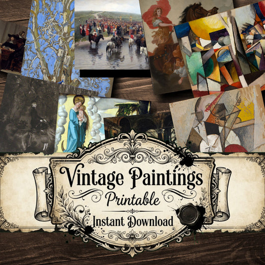 Wall Art Vintage Paintings