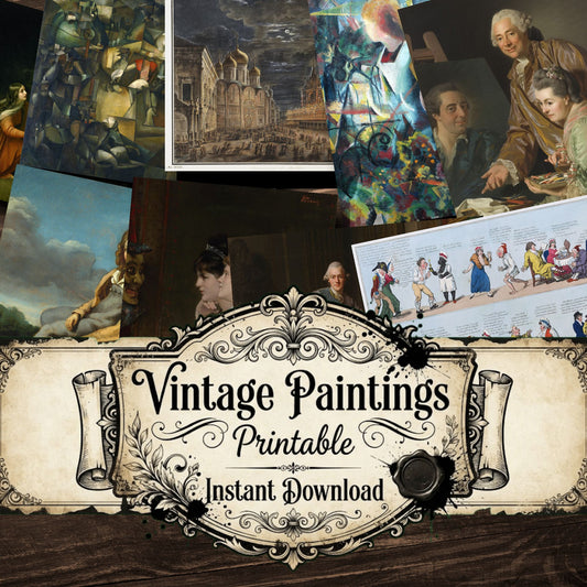 Wall Art Vintage Paintings