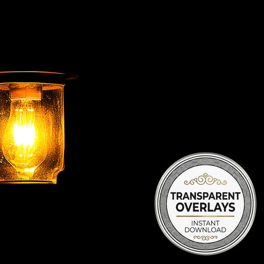 Warm Amber Glow Transparent Overlay Pngs